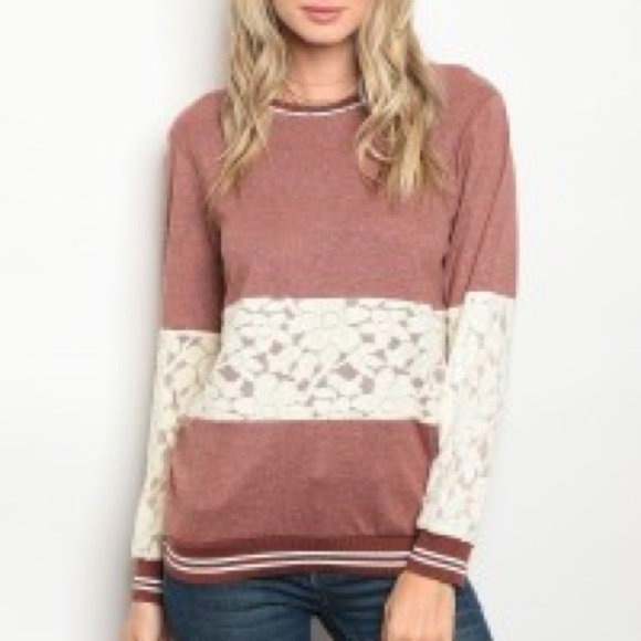 Long Sleeve Mauve Top - Picture 1 of 4
